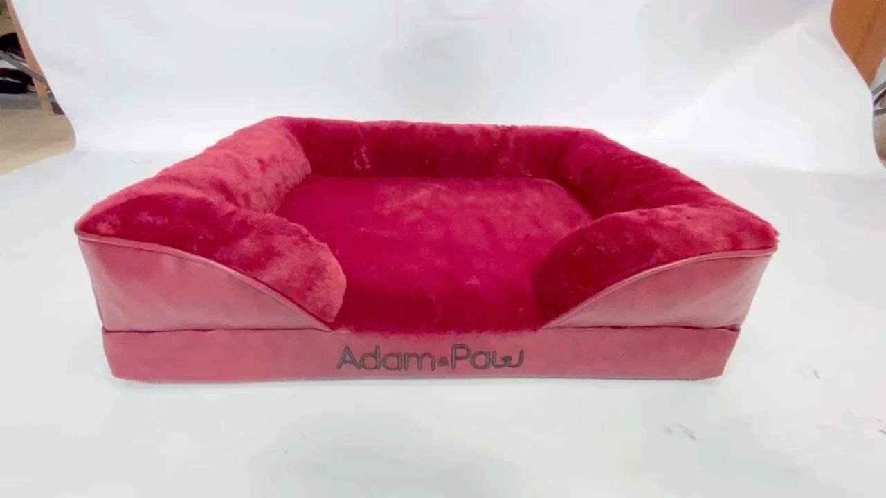 pet Luxury Designer Dog Bed Orthopedic Dog Bed Washable Dog Bed Memory Foam