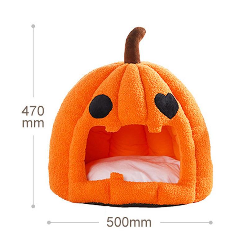 Manufacturer Wholesale Halloween Pumpkin Luxury Dog Bed Pet Dog Bed Small Dog Bed