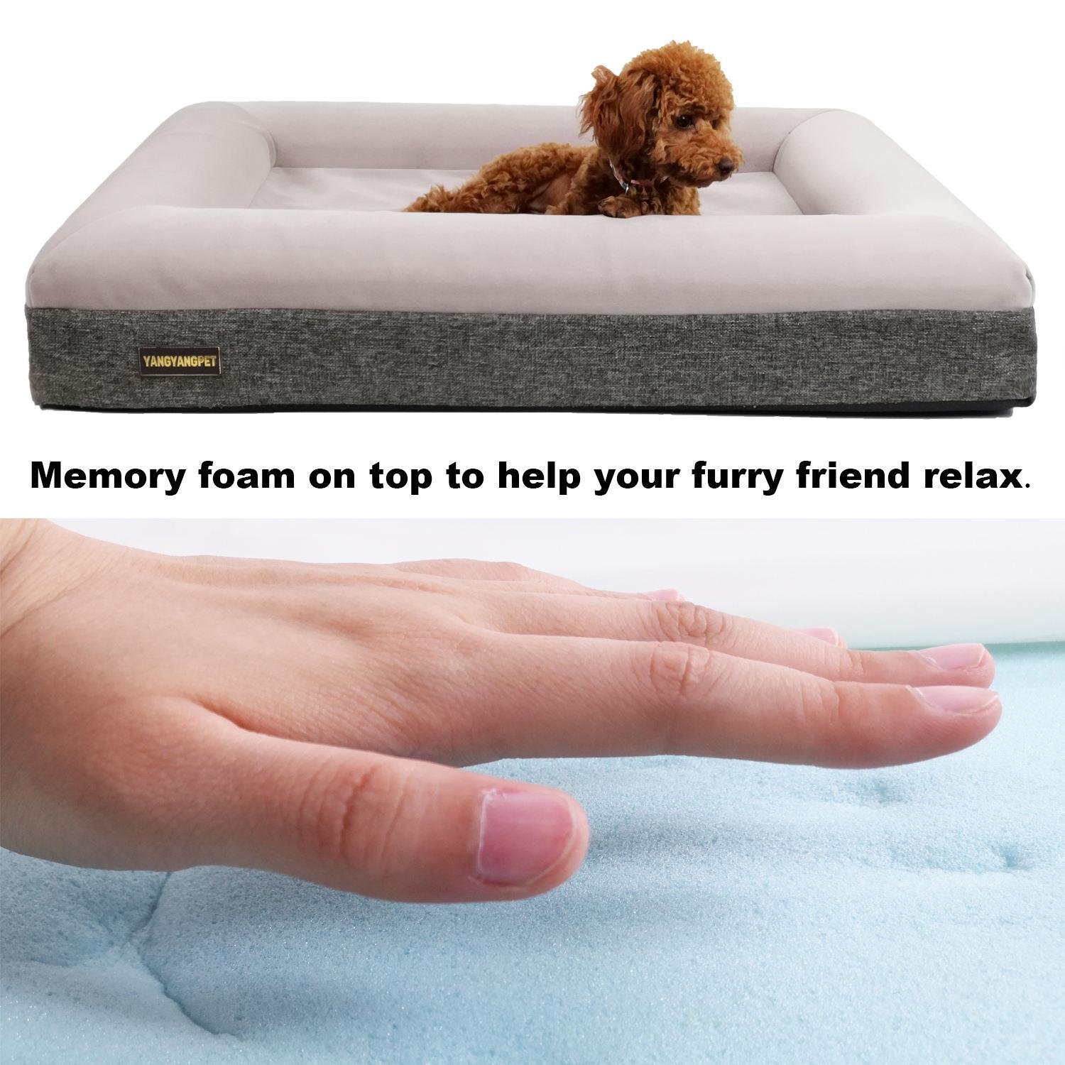 pet Memory Foam Dog Bed Durable Orthopedic Dog Memory Foam Bed