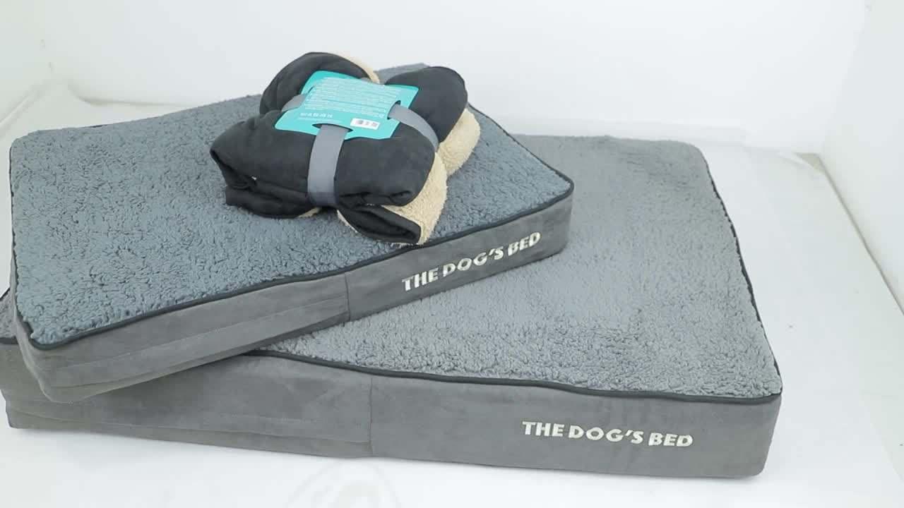 pet Plush Memory Foam Non Slip Fleece Luxury Pet Cat Dog Bed