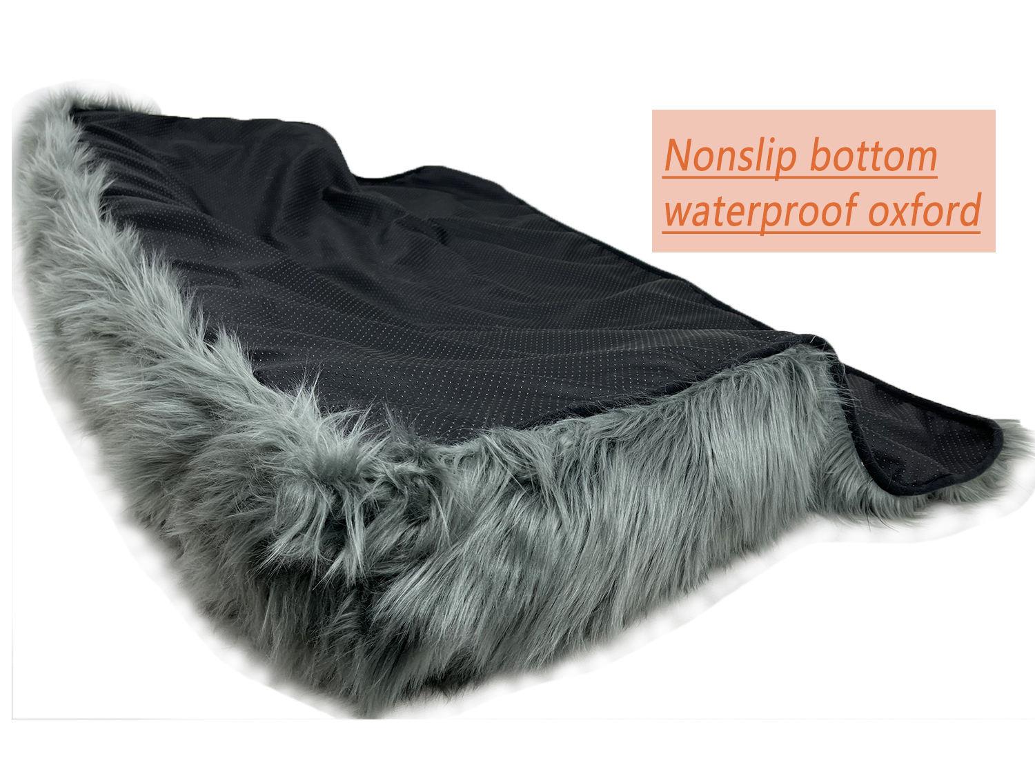 pet Faux Fur Furniture Pet Couch Dog Protector Sofa Dog Bed With Removable Cover