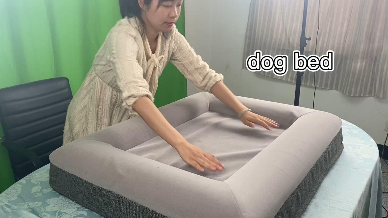 pet Waterproof Inner Boucle Memory Foam Orthopedic Dog Bed