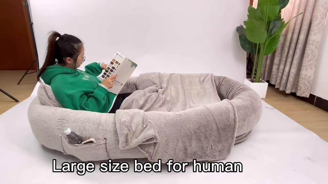 Adult Dog Bed For Humans Large Human Sized Dog Bed Human Size Dog Bed With Blanket