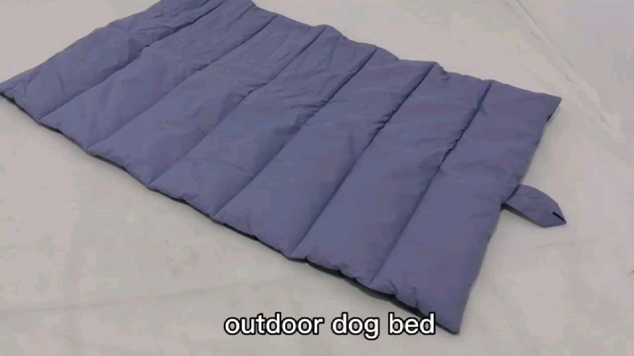 pet Camping Handle Outdoor Waterproof Dog Bed For Outdoor