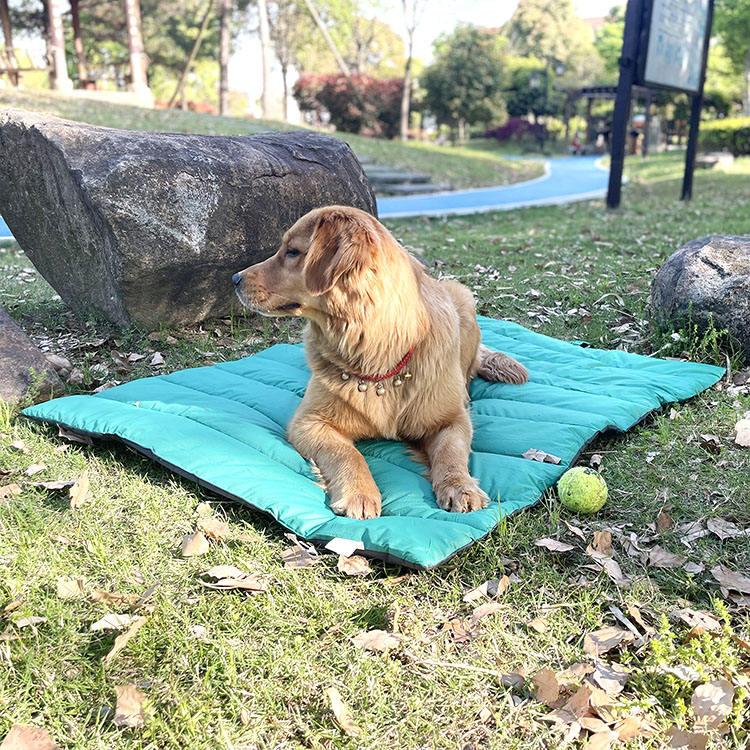 pet Camping Handle Outdoor Waterproof Dog Bed For Outdoor