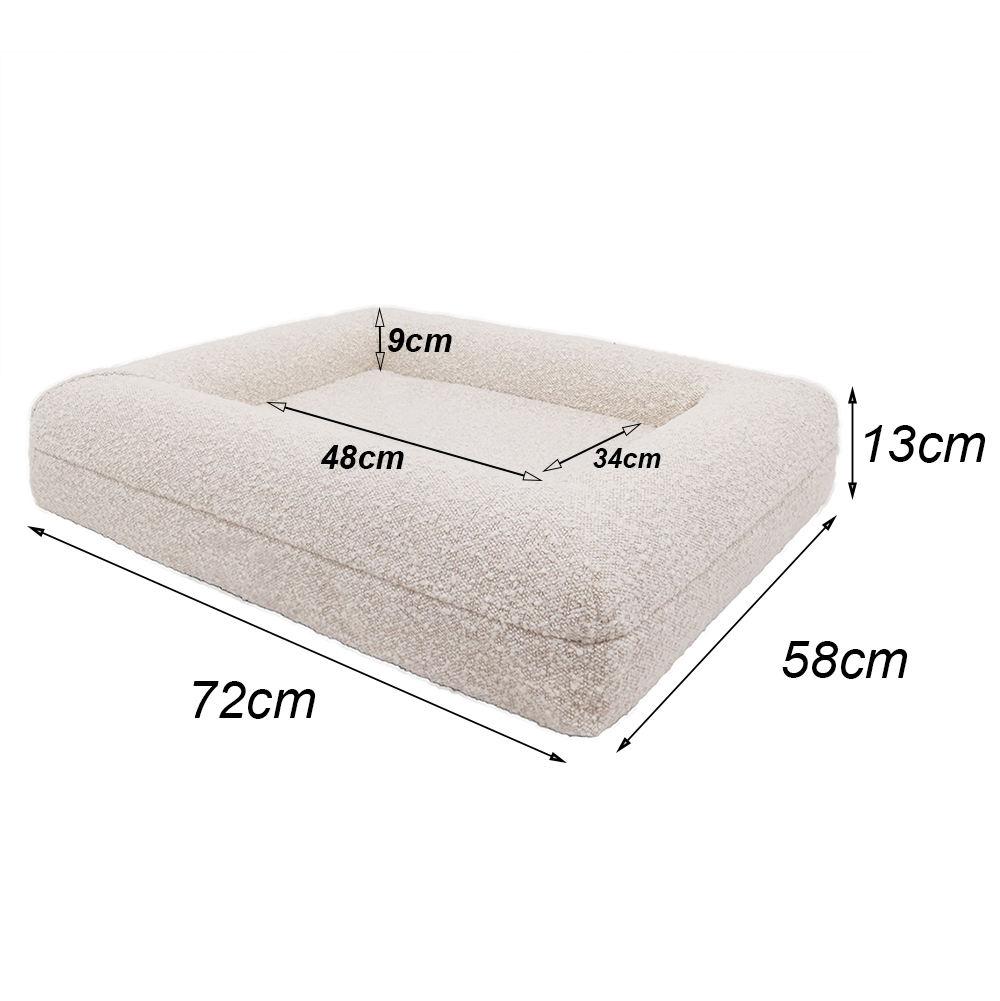 Custom Dog Bed Boucle Dog Bed Memory Foam Dog Bed