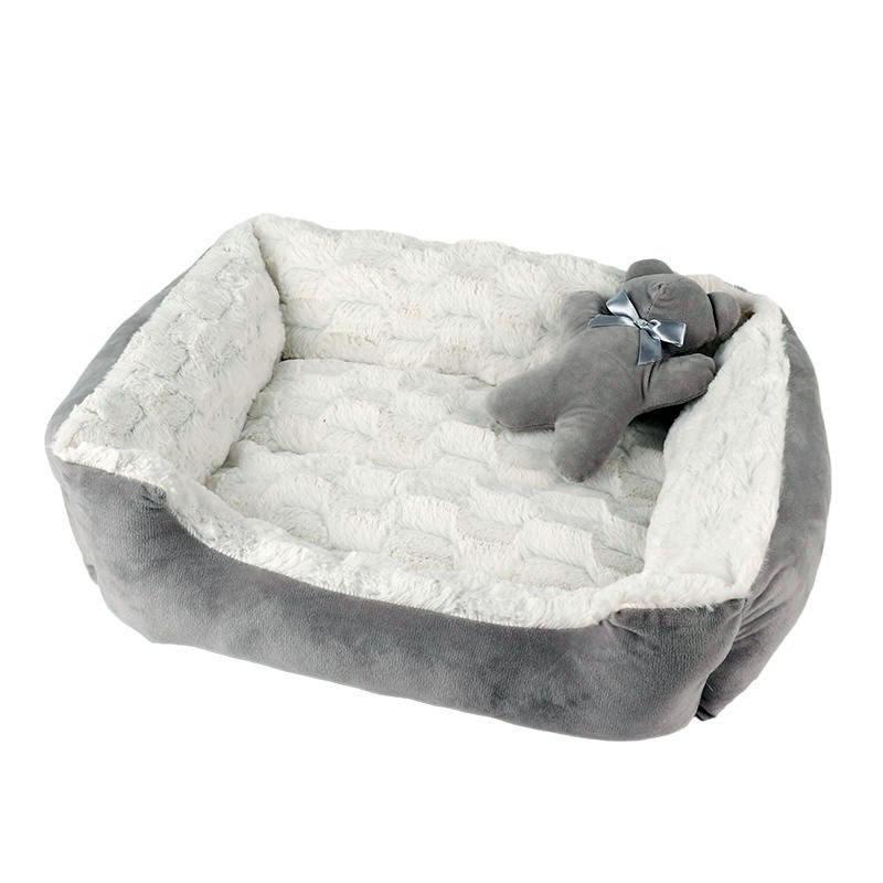 Wholesale Multi-colors Velvet High Quality Custom Pet Beds Accessories Bedding Luxury Puppy Pet Dog Bed Cat Bed