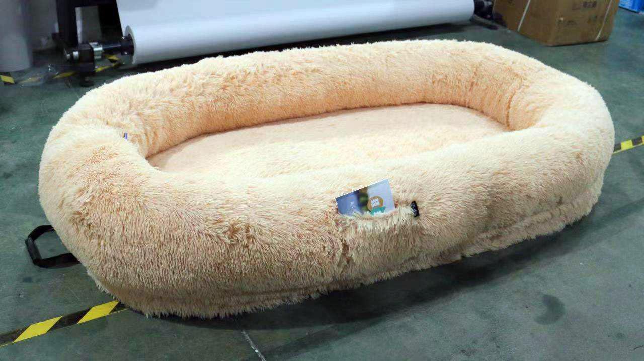 Human Dog Bed Luxury Plush Soft Safety Orthopedic Foam Xxl Giant Human Size Dog Bed Pet Bed For Human