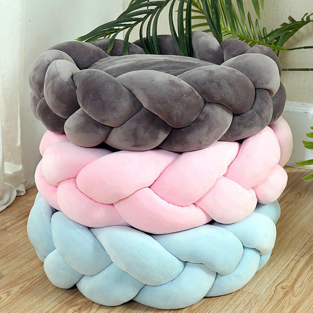 New Style Handmade Weave Cotton Soft Comfortable Removable Machine Wash Pet Dogs Cats Nest Beds Wholesale