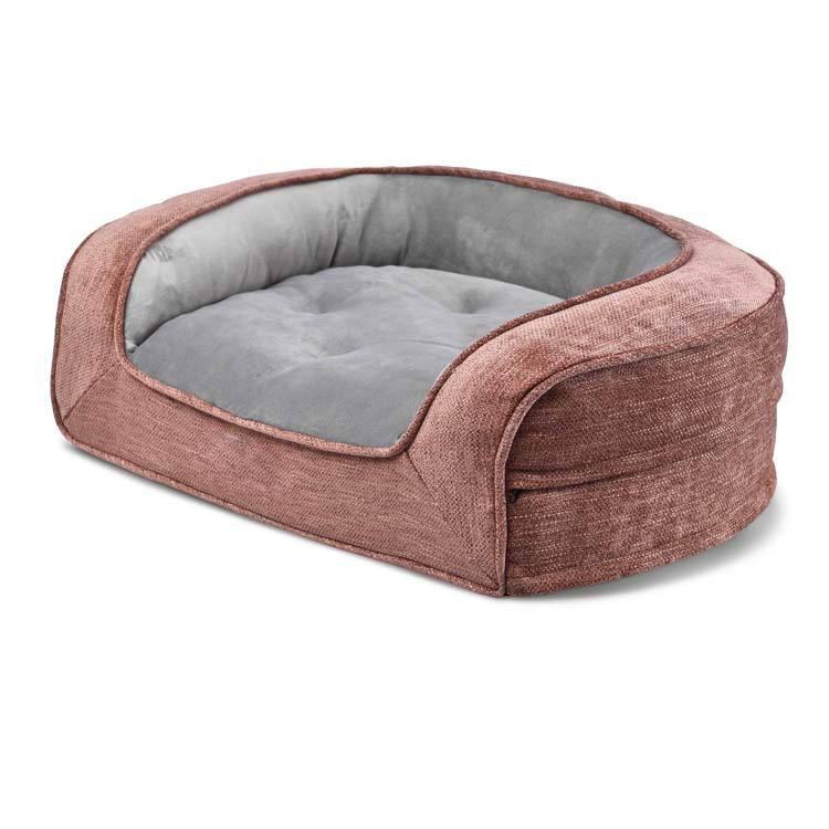 Pet Sofa Solid Orthopedic Memory Foam Luxury Pet Bed Washable Lounge Dog Bed