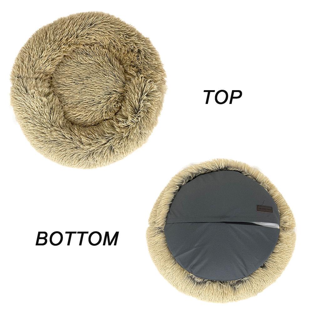 pet Calming Fur Easy Care Corner Dog Bed