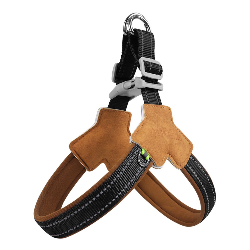 Saddle style small and medium-sized dog chest harness