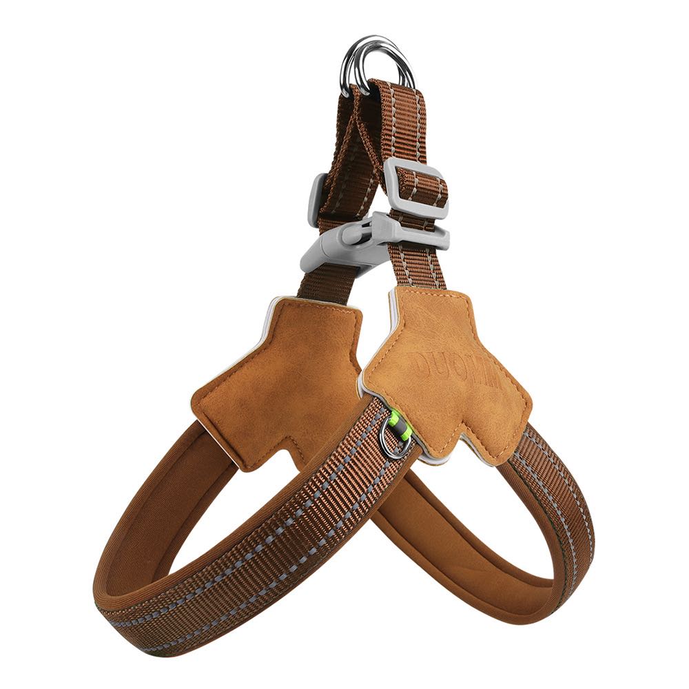 Saddle style small and medium-sized dog chest harness