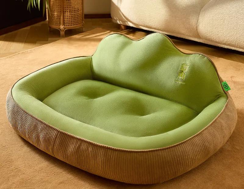 Removable and Washable Pet Bed with Backrest - Four Seasons Edition