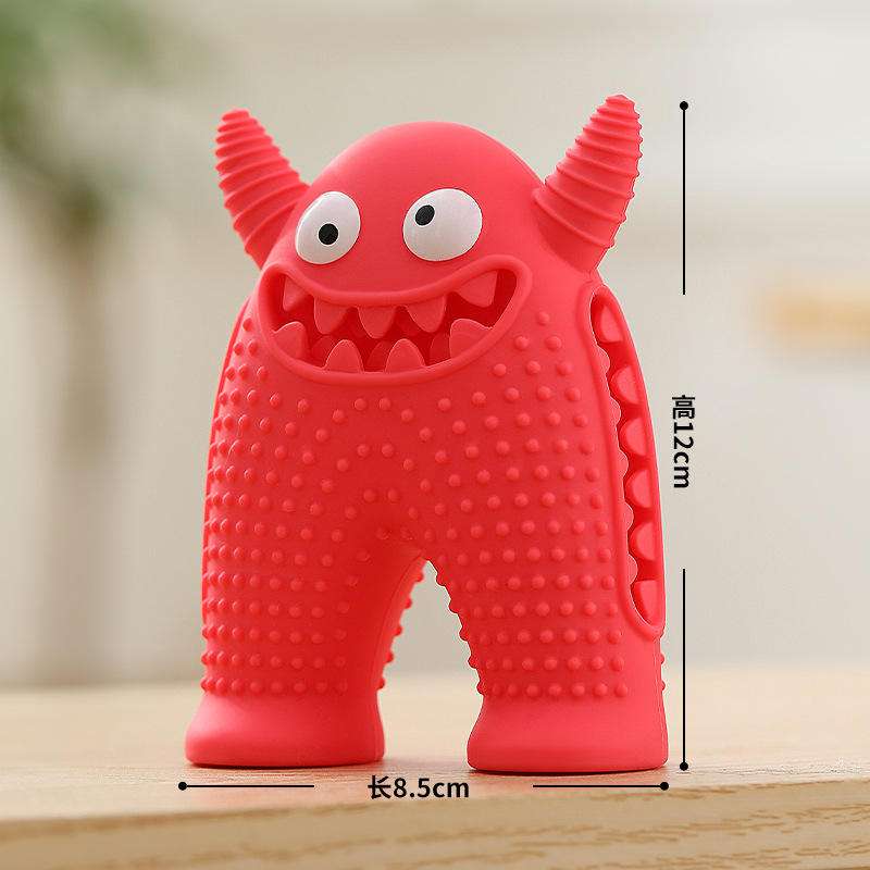 Silicone pet toy that can make sounds - Monster