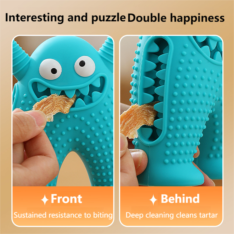 Silicone pet toy that can make sounds - Monster