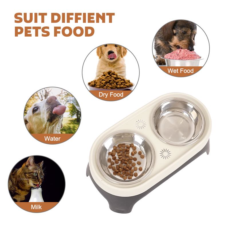 Stainless Steel Water or Food Feeder Bowl fo Pet