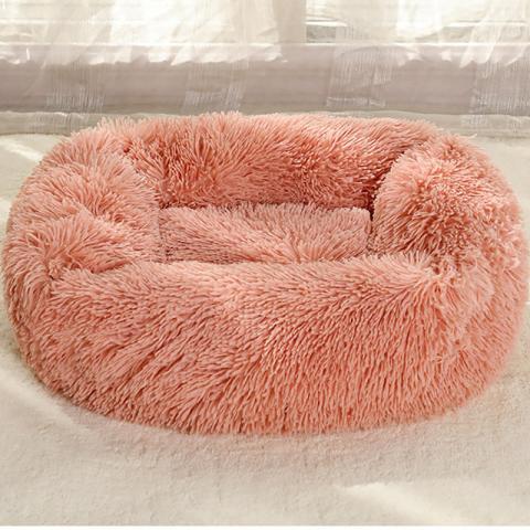 Luxury Warm Soft Comfortable Plush Pet Bed For Sleeping Calming Dog Bed