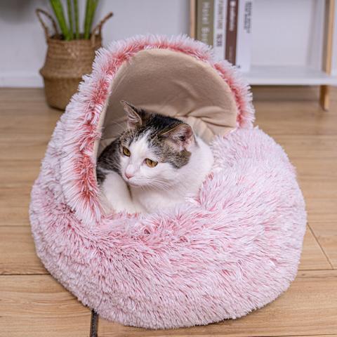 Wholesale Custom Luxury Warm Fluffy Pet Cat Dog Bed