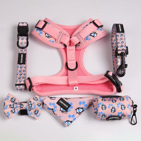 Neoprene Dog Long Harness Custom Logo Dog Harness Set Custom Logo Design