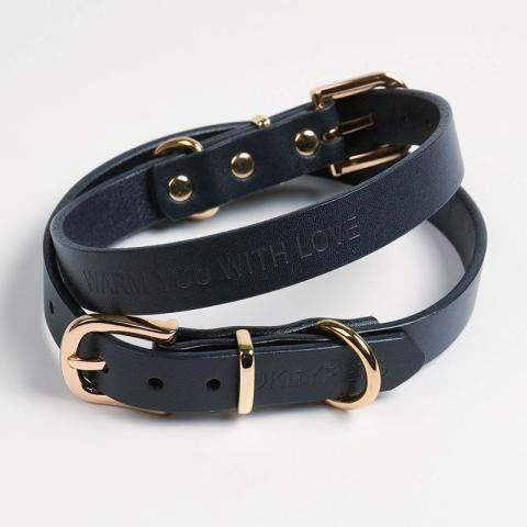 Pet Real Leather Dog Collar Adjustable Safety Buckle Soft Genuine Dog Collar