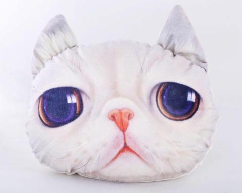 New I-shaped Breathable Fashion Animal Shape 3d Printing Soft Cat Pillow