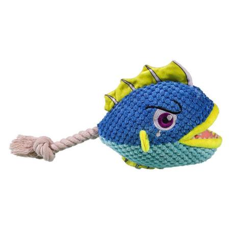 Cotton Rope Shark Outdoor Squeaky Wholesale Dog Toys Interactive Dog Chew Toy