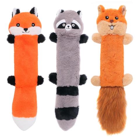 Plush Unfilled Animal Skins Custom Wholesale Squeaky Dog Chew Toy