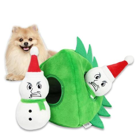 Interactive Squeaky Dog Toys Hide And Seek Activity Plush Dog Puzzle Toy