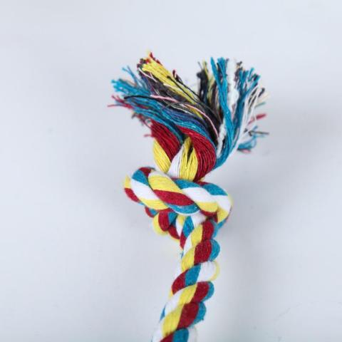 Dog Knot Molar Bite Resistant Double Knot Cotton Rope Toy Tough Indestructible Dog Toy