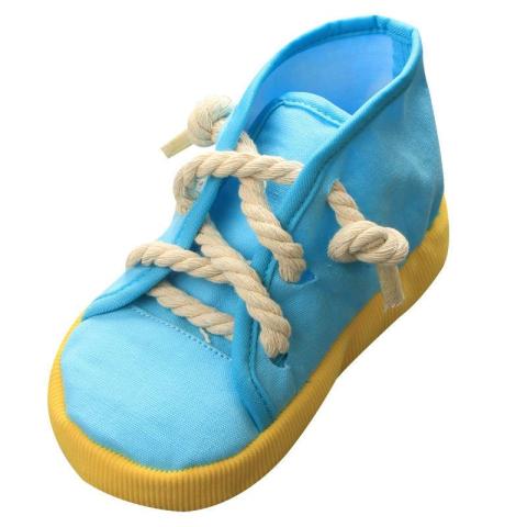 Unique Eco Rope Dog Chew Toy Cute Simulation Canvas Shoes Sounding Toy