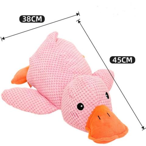 Plush Bite-resistant Molar Sound Pet Toy Interactive Best Animal Duck Shape Pet Toy