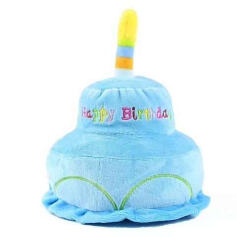 Birthday Cake Pet Custom Soft Squeaky Chew Toy Plush Interactive Dog Toys