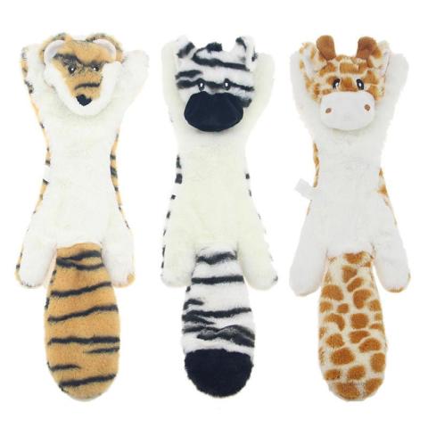 Five-piece Set New Arrived Wholesale Animal Shaped Squeak Plush Pet Dog Toys