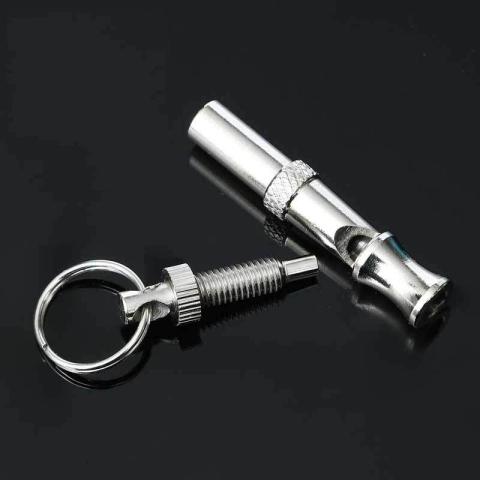 Dog Whistle Training Supplies Ultrasound Stainless Steel Repellent Dog Whistle