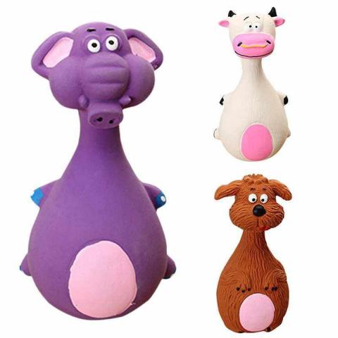 Animal Shape Latex Chew Squeaky Sound Playing Pet Puppy Dog Toys