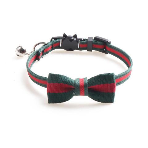 New Wholesale Pet Collar Bells Bow Cat Collar High Quality Cotton Cat Collar