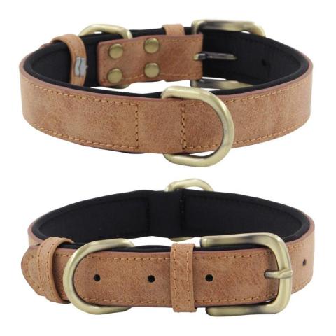 Wear-resistant Pet Collar Can Be Lettered Custom Design Wholesale Leather Personalized Dog Collar