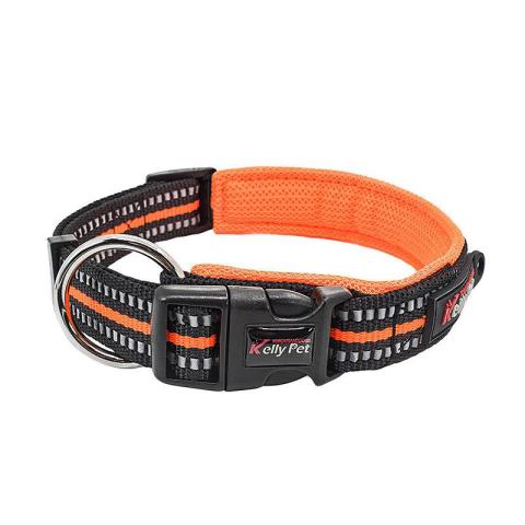 Other Pet Collars Soft Neoprene Padded Breathable Nylon Pet Collar Adjustable Reflective High Quality Dog Collar