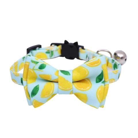 Brand Printed Comfortable Pet Cat Bow Adjustable Collar