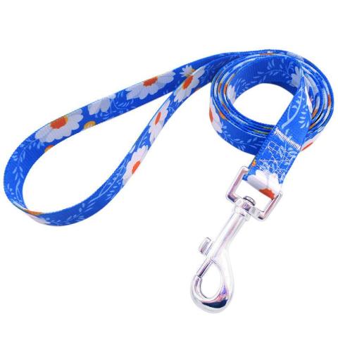 Dog Leash Printing Floral Pattern Colorful Pet Leash Custom Dog Leash Printed Logo For Pet Puppy Dog