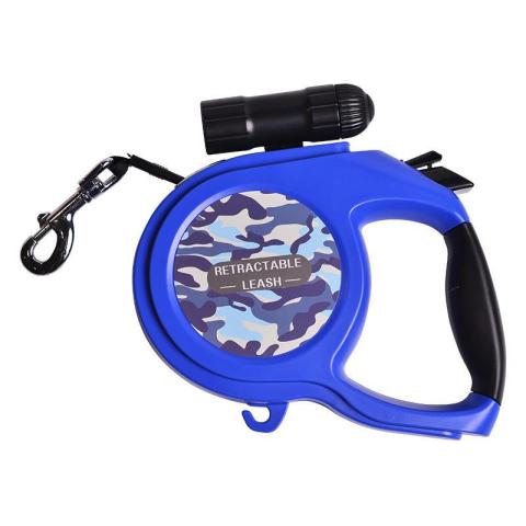 Retractable Anti Slip Handle Dog Leash Pet Walking Leash With Led Flashlight