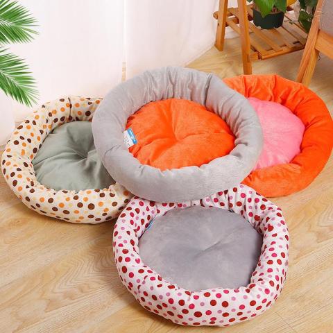 Economical Handmade Thickened Random Decor Plush Cat Bed New Multifunctional Puppy Cat Bed