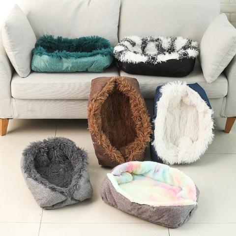 Newest Plush Pet Mat Dog Bed Winter Warm Square Pet Dog Bed Cat Bed