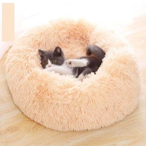 Web Celebrity Plush Warm Deep Sleep Dog Pad Pet Dog Sleeping Bag Round Nest