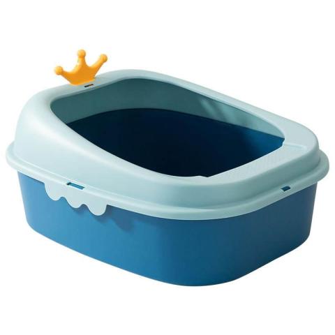 Factory Hot Sale Cheap Semi-closed Custom Pet Toilet Big Cat Litter Box