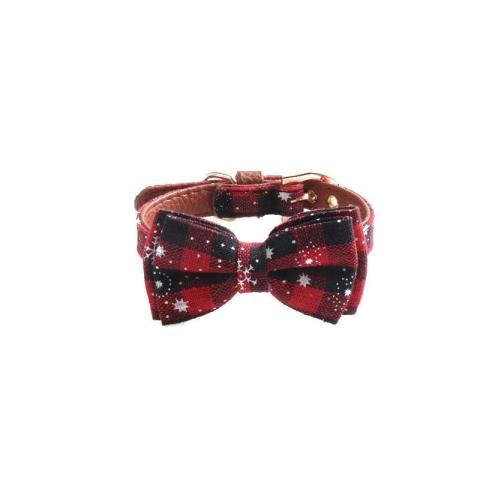 Holiday Party Item Adjustable Custom Logo Fabric Small Personalized Designer Dog Bow Tie Bandana Collar