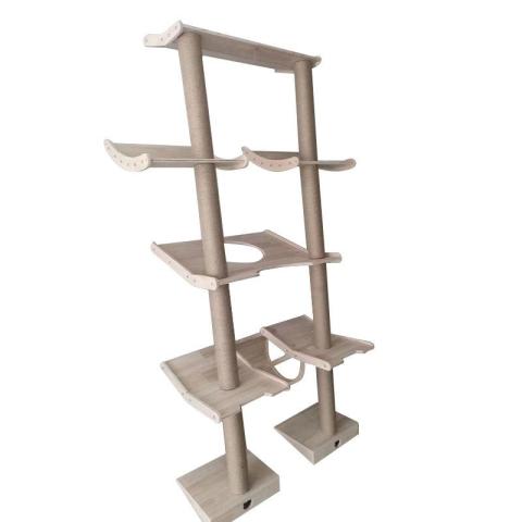 Multi Level Cat Tree Condo For Indoor Cats Large Against The Wall Cat Tower