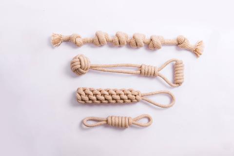 Wholesale Good Price Multi Set Eco Gray Pet Cotton Rope Knot Interactive Dog Toy Ball Pet Toy Set Chew Toys For Dog