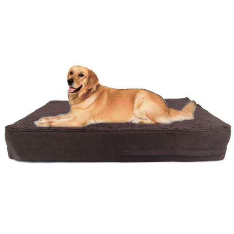 pet Plush Memory Foam Non Slip Fleece Luxury Pet Cat Dog Bed